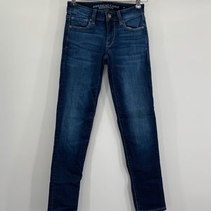 American Eagle Women 00 Short Jeans Skinny Stretch